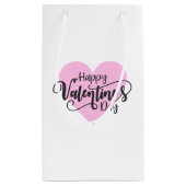 Calligraphie Heureuse Sainte-Valentin | Sac cadeau (Dos)