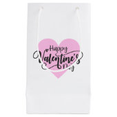 Calligraphie Heureuse Sainte-Valentin | Sac cadeau (Devant)
