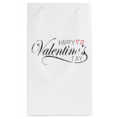 Calligraphie Heureuse Sainte-Valentin | Sac cadeau (Dos)