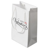 Calligraphie Heureuse Sainte-Valentin | Sac cadeau (Dos Angle)