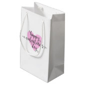 Calligraphie Heureuse Sainte-Valentin | Sac cadeau (Dos Angle)