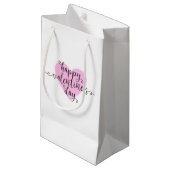 Calligraphie Heureuse Sainte-Valentin | Sac cadeau (Devant Angle)