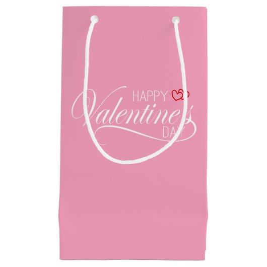 Calligraphie Heureuse Sainte-Valentin | Sac cadeau (Devant)
