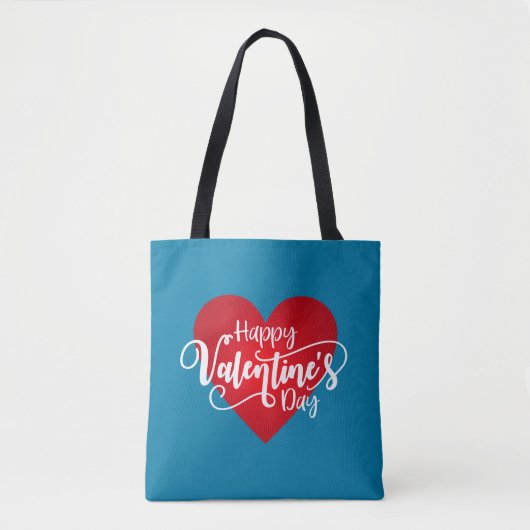 Calligraphie Heureuse Sainte-Valentin | SAC FOURRE (Devant)