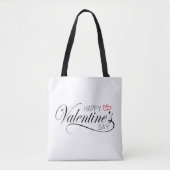 Calligraphie Heureuse Sainte-Valentin | SAC FOURRE (Devant)