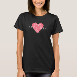 Calligraphie Heureuse Sainte-Valentin T-shirt