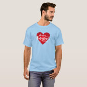 Calligraphie Heureuse Sainte-Valentin | T-shirt (Devant entier)