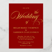 Calligraphie intemporelle Faire-part de mariage cl (Recto)