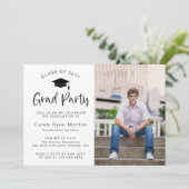 Calligraphie Invitation horizontale à une fête de  (Debout devant)