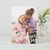 Calligraphie Joyeux Carte photo de la fête des Val (Debout devant)