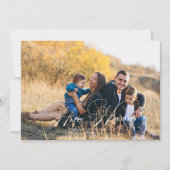 Calligraphie Joyeux Carte photo de vacances (Devant)