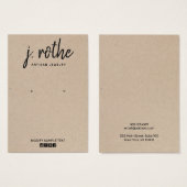 Calligraphie Kraft Porte-oreilles artisanale (Devant & derrière)