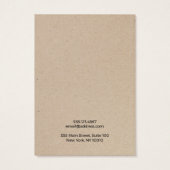 Calligraphie Kraft Porte-oreilles artisanale (Dos)