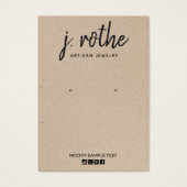 Calligraphie Kraft Porte-oreilles artisanale (Devant)