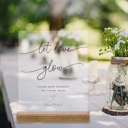 Calligraphie Laisser l'amour Mariage luisant Bâton