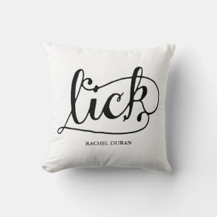 calligraphie lécher coussin