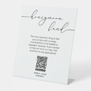 Calligraphie Lune de Miel Fonds QR Code Signe