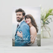 Calligraphie manuscrite Mariage photo Merci (Debout devant)