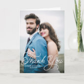 Calligraphie manuscrite Mariage photo Merci (Devant)