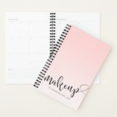 Calligraphie manuscrite simple rose clair (Devant avec enveloppe)