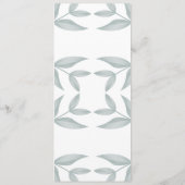 Calligraphie Mariage botanique Menu (Dos)