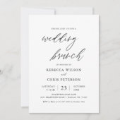 Calligraphie Mariage Brunch Invitation (Devant)