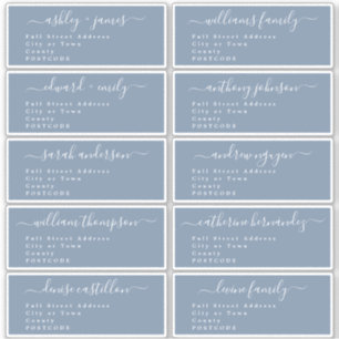 Calligraphie Mariage Étiquette de adresse invité U