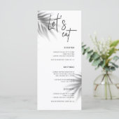 Calligraphie Mariage rustique Dîners Menu (Debout devant)