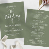 Calligraphie Mariage Simple Moderne Programme