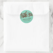 Calligraphie Merci Mariage Favor Sticker (Sac)