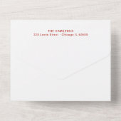 Calligraphie mignonne 4 Photos Faire-part de naiss (Verso)