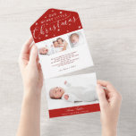 Calligraphie mignonne 4 Photos Faire-part de naiss<br><div class="desc">Jolie flocon de neige calligraphie photo carte de Noël faire-part de naissance. Facile à personnaliser avec vos détails. Contactez-moi par conversation si vous avez des questions sur l'oeuvre ou avez besoin d'une personnalisation. VEUILLEZ NOTER : Pour obtenir de l'aide sur les commandes, l'expédition, l'information sur les produits, etc., contactez le...</div>