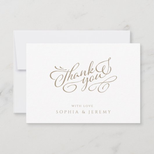 Calligraphie minimale Écriture élégante Merci (Devant)