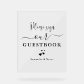 Calligraphie minimale Guide personnalisé de mariag (Recto)