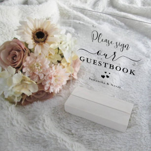 Calligraphie minimale Guide personnalisé de mariag