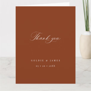 Calligraphie Minimale Mariage Cadeau Merci Cartes