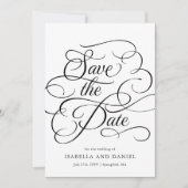 Calligraphie minimale moderne pour faire-part de m (Devant)
