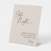 Calligraphie minimaliste Date Nuit Idées Signe (Recto)