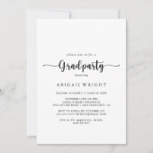 Calligraphie minimaliste Invitation du Grand Parti (Devant)