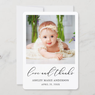 Calligraphie minimaliste moderne amour Merci bébé