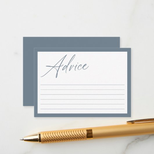 Calligraphie minimaliste moderne | Conseil Baby sh (Devant/Arrière en situation)