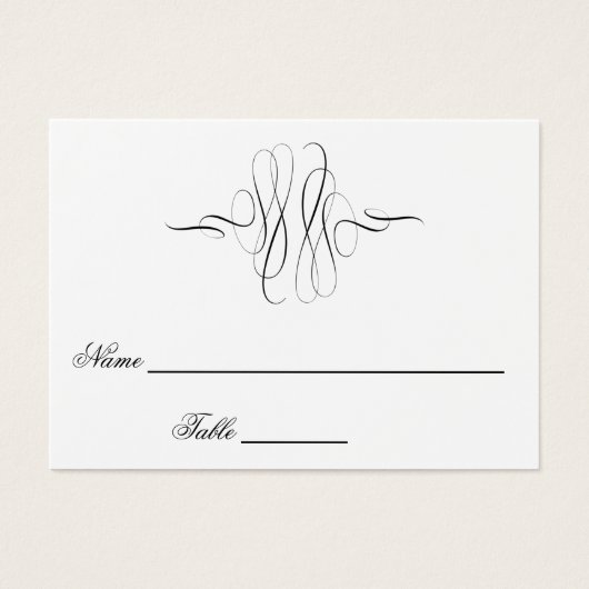 Calligraphie minimaliste Place Mariage à l'ancienn (Devant)