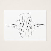 Calligraphie minimaliste Place Mariage à l'ancienn (Dos)