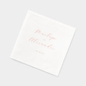 Calligraphie minimaliste rose élégante (Gauche)