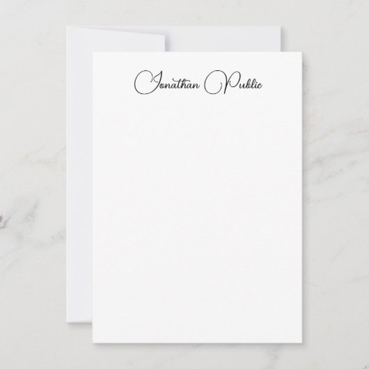 Calligraphie Modèle Verticale Moderne (Devant)