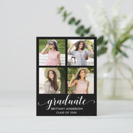 Calligraphie moderne 4 Faire-part d'obtention d'un (Debout devant)