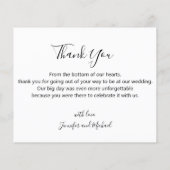 calligraphie moderne 4 photos carte de collage mar (Dos)