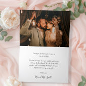 Calligraphie moderne 6 Photo Collage Mariage Merci