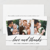 Calligraphie moderne Amour et Merci 3 Photo (Devant / Derrière)