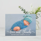 Calligraphie moderne Amour et Merci bébé (Debout devant)